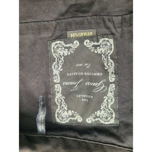 Y2k Guess Button Up Mini Shirt Dress Size M Black Utility Preppy Goth Office - Picture 6 of 12